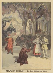 Producción de la opereta Les Sept Chateaux du Diable en el Théâtre du Châtelet de French School